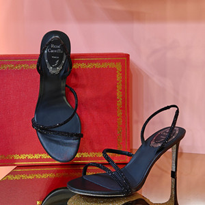 rene caovilla irina crystal sandal 75 shoes